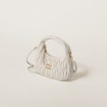 Wander Matelassé Soft Lamb Nappa Small Crescent Moon Bag