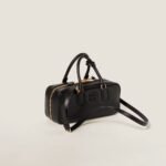 Arcadie Leather Large Handbag Black Color