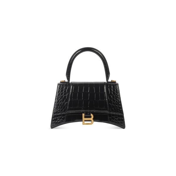 HOURGLASS Crocodile embossed small handbag