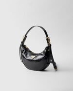 Prada Arqué Naplak Painted Leather Shoulder Bag
