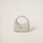 Wander Matelassé Soft Lamb Nappa Small Crescent Moon Bag