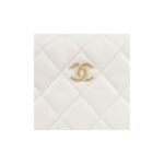 CHANEL 23C POUCH EVENING BAG WHITE