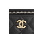 CHANEL 23P LONG BOX WITH CHAIN BLACK