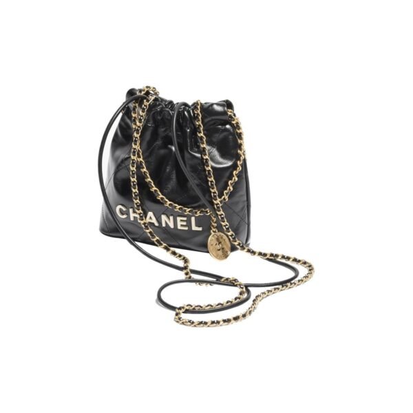 CHANEL 22 MINI HANDBAG WHITE LOGO