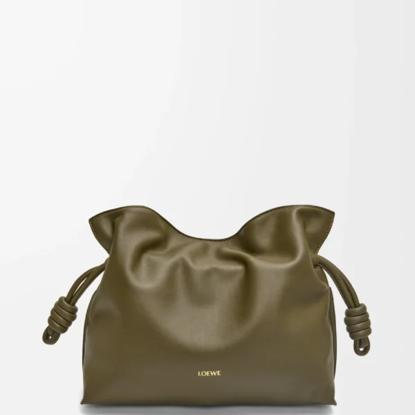 Medium Flamenco clutch in nappa calfskin