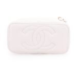 CHANEL 23P LONG BOX WITH CHAIN WHITE