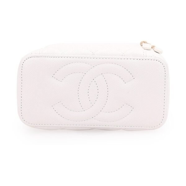 CHANEL 23P LONG BOX WITH CHAIN WHITE