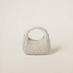 Wander Matelassé Soft Lamb Nappa Small Crescent Moon Bag