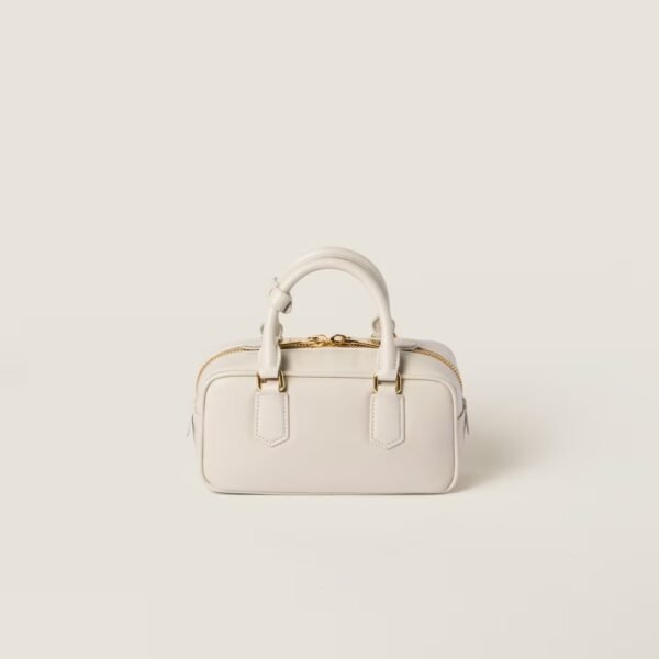 Arcadie Leather Small Handbag White