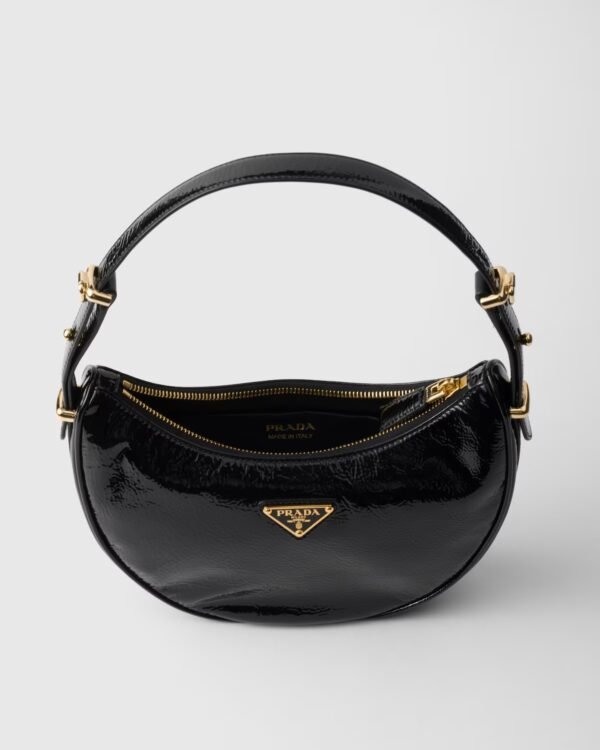 Prada Arqué Naplak Painted Leather Shoulder Bag