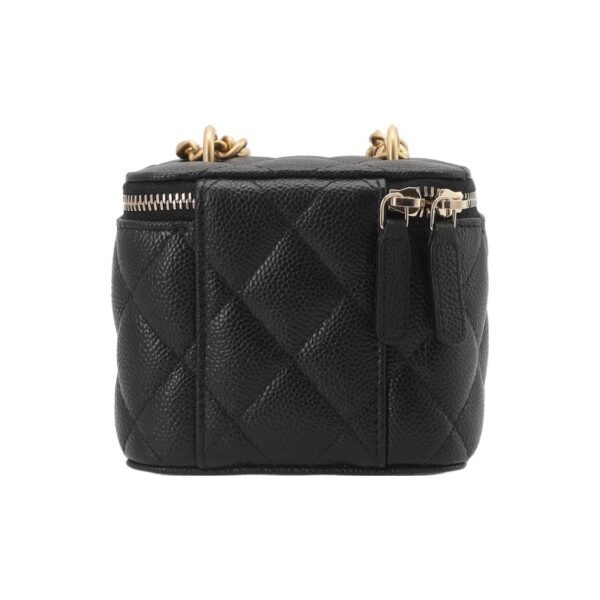 CHANEL 23P LIPSTICK BOX WITH CHAIN BLACK