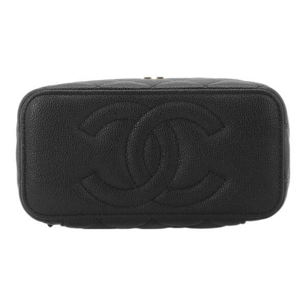 CHANEL 23P LONG BOX WITH CHAIN BLACK