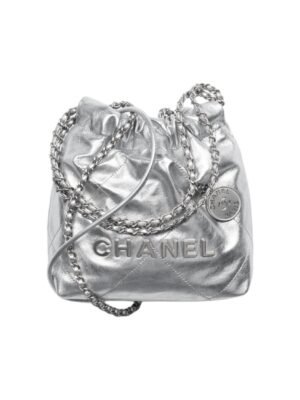 CHANEL 22 MINI HANDBAG Silver