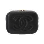 CHANEL 23P LIPSTICK BOX WITH CHAIN BLACK