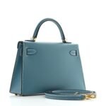 Epsom Mini Kelly Sellier 20 New Blue Jean