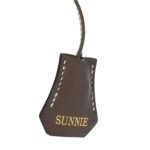 Chevre Chandra Bi-Color Horseshoe Kelly Sellier 25 Rouge De Coeur Etoupe