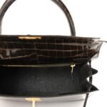 Shiny Niloticus Crocodile Kelly Sellier 28 Gris Elephant