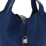 Taurillon Maurice Picotin Lock 22 MM Bleu Saphir