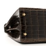 Shiny Niloticus Crocodile Kelly Sellier 28 Gris Elephant