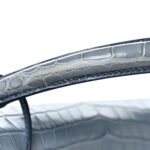 Matte Porosus Crocodile Kelly 35 Bleu Brighton