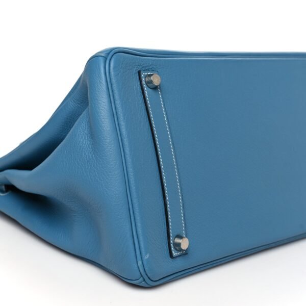 Taurillon Clemence Birkin 35 Blue Jean