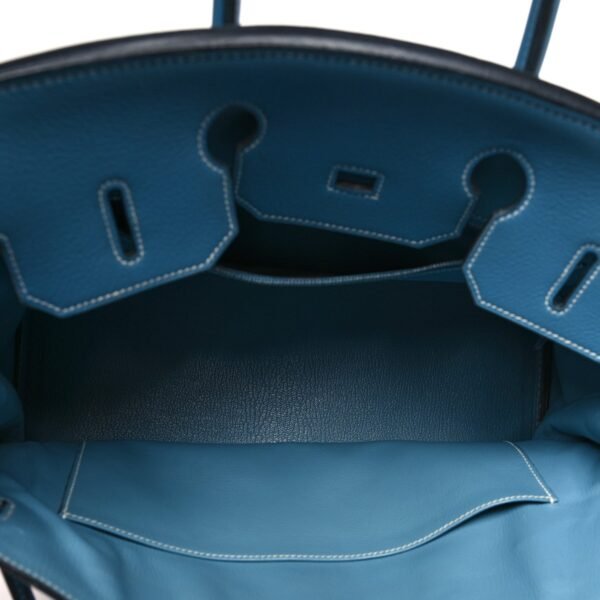 Taurillon Clemence Birkin 35 Blue Jean