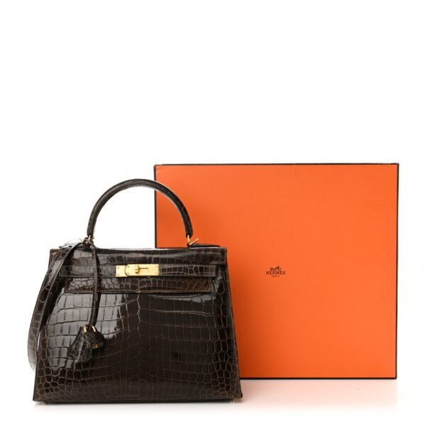 Shiny Niloticus Crocodile Kelly Sellier 28 Gris Elephant