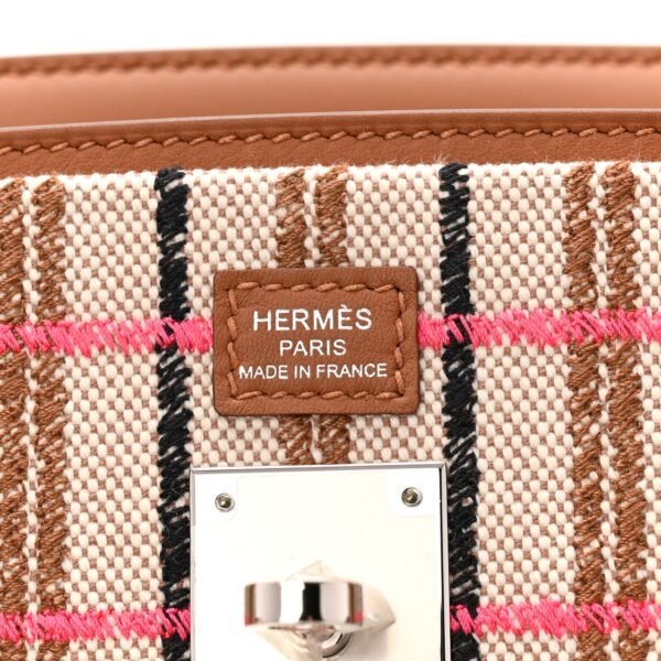 Toile Swift Broderie Shoulder Birkin Light 39 Gold Fauve Rose Pop Black