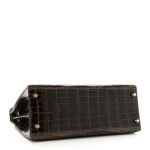 Shiny Niloticus Crocodile Kelly Sellier 28 Gris Elephant