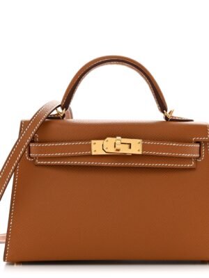 Epsom Mini Kelly Sellier 20 Gold