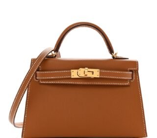 Epsom Mini Kelly Sellier 20 Gold