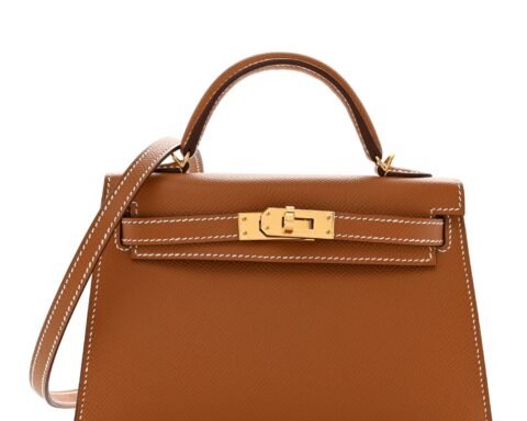 Epsom Mini Kelly Sellier 20 Gold