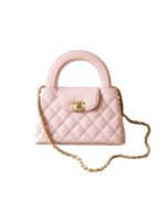 CHANEL 23K Kelly  Waxed Calfskin Leather Handbag Bag – Light Pink (23K Pink)