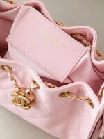 CHANEL 25bag Mini size – Pink Caviar Leather with Gold Buckle