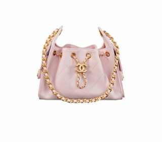 CHANEL 25bag Mini size – Pink Caviar Leather with Gold Buckle