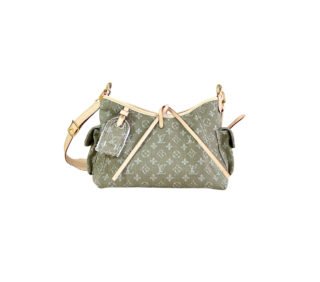 LOUIS VUITTON Carryall PM – Green Denim with Monogram