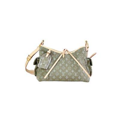LOUIS VUITTON Carryall PM – Green Denim with Monogram