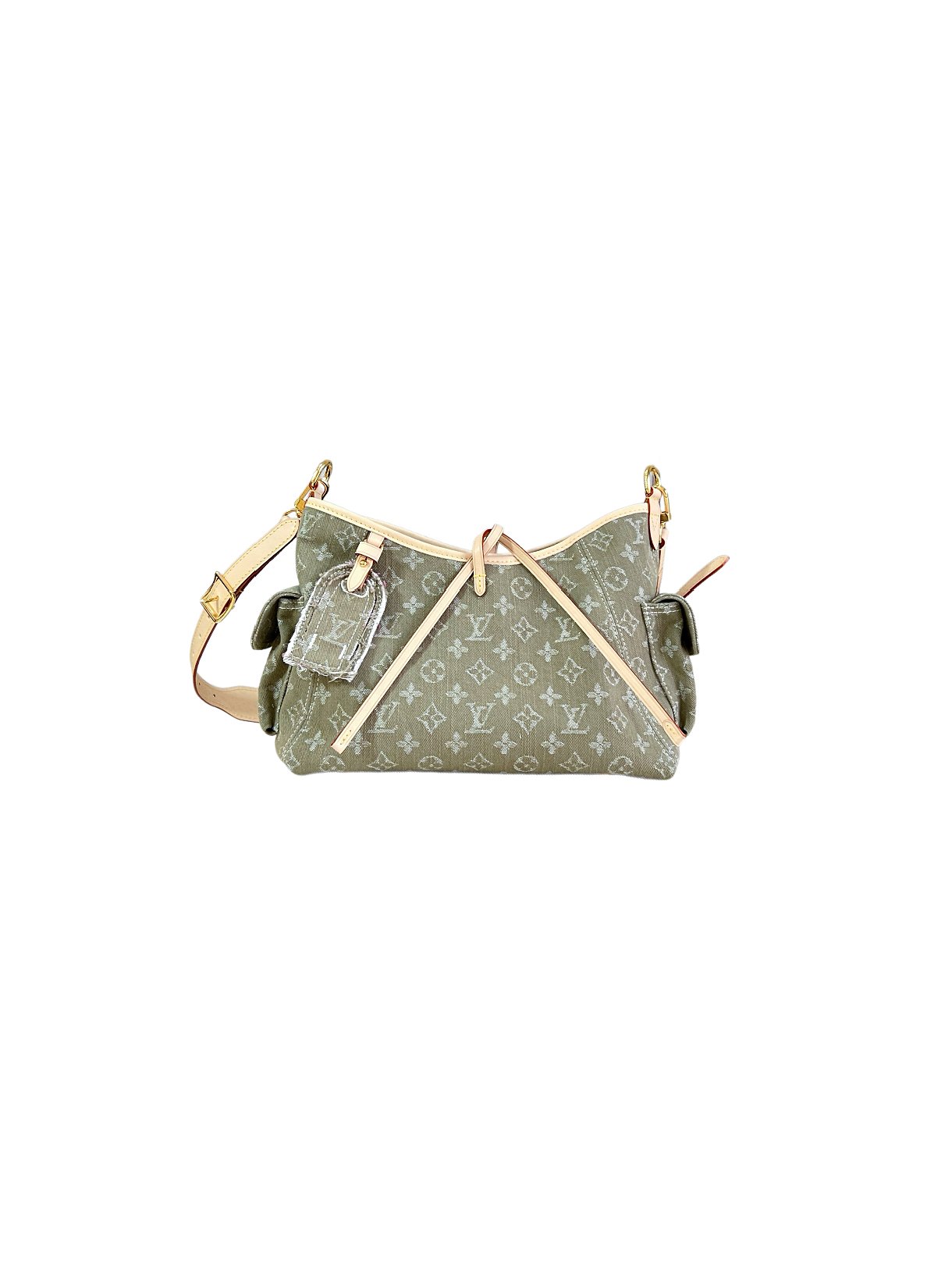LOUIS VUITTON Carryall PM – Green Denim with Monogram
