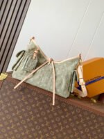LOUIS VUITTON Carryall PM – Green Denim with Monogram