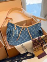 LOUIS VUITTON Carryall Cargo PM – Blue Monogram Denim-Signature Collection