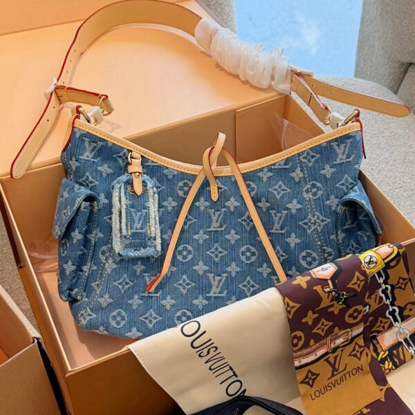 LOUIS VUITTON Carryall Cargo PM – Blue Monogram Denim-Signature Collection